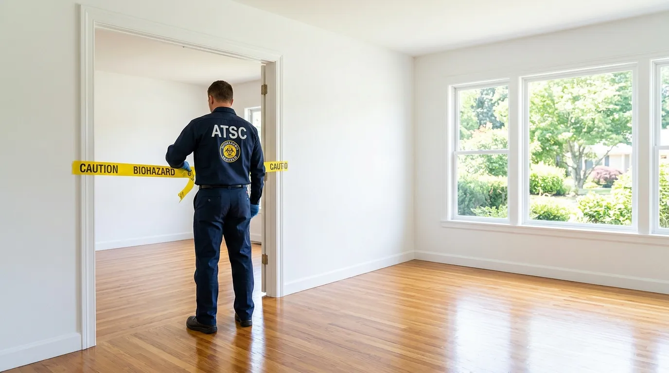 Certified biohazard cleanup crew performing Decomposition Cleanup in Liberty Lake